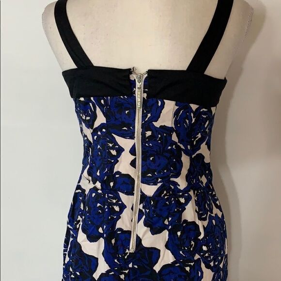 Richard Chai Blue Floral Dress Sz 6 - Picture 7 of 13